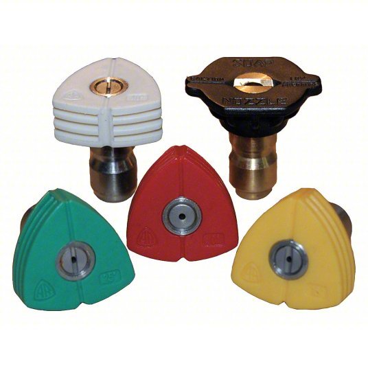 KVM Tools KV1MDF7 Pressure Washer Spray Nozzle 3.5 Nozzle Size, 5,000 psi, 3.91 gpm, Fan, 5 PK - KVM Tools Inc.KV1MDF7