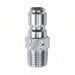 KVM Tools KV1MDG9 Quick - Connect Plug 3/8 in (M)NPT, 3/8 in (M) Quick Connect, Galvanized Steel - KVM Tools Inc.KV1MDG9