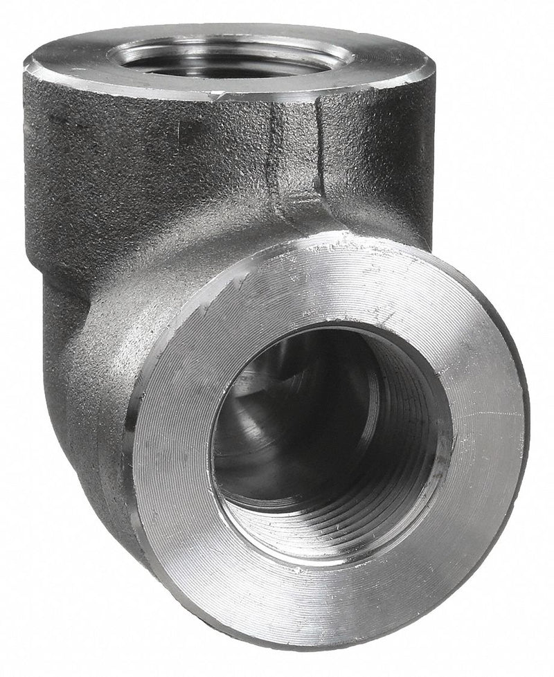 Approved Vendor 1MMU9 Metal Pipe Elbow, 2 in x 2 in, Female NPT Threaded x Female NPT Threaded, Class 3000