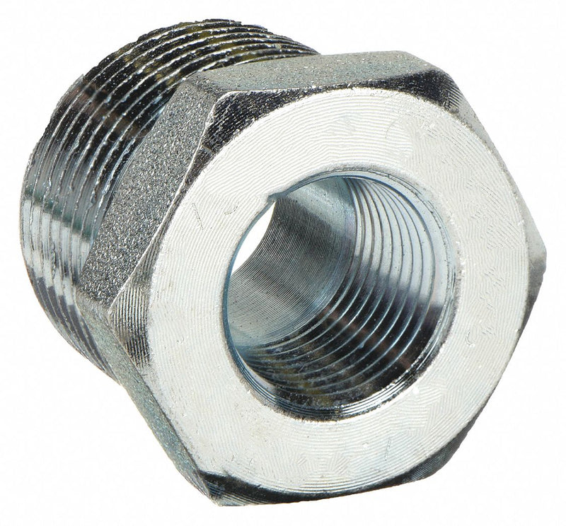 Approved Vendor 1MPN7 Metal Pipe Straight, Straight, Steel, Class 3000,  1 in x 3/4 in