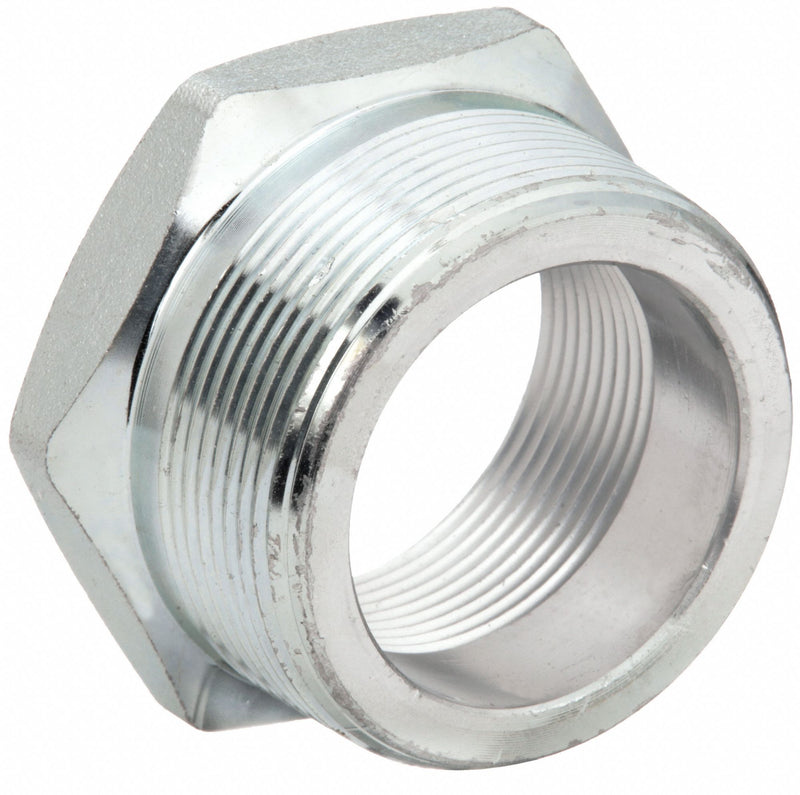 Approved Vendor 1MPP1 Metal Pipe Straight, Straight, Steel, Class 3000,  2 in x 1 1/2 in