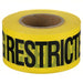 KVM Tools KV1N912 Barricade Tape 1,000 ft Lg, 3 in Wd, Warning Restricted Area Legend, Polyethylene - KVM Tools Inc.KV1N912