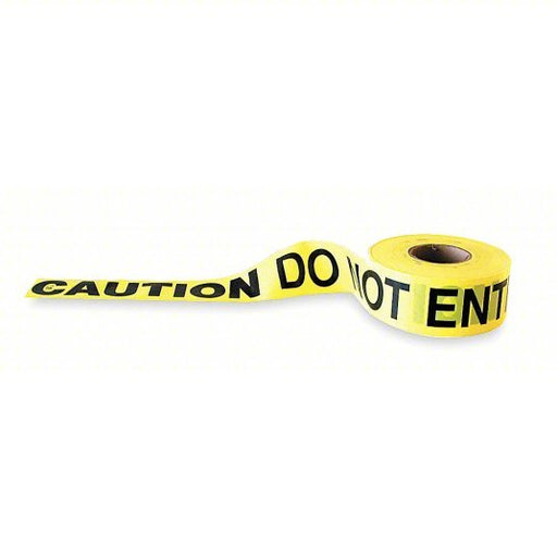 KVM Tools KV1N956 Barricade Tape 1,000 ft Lg, 3 in Wd, Caution Do Not Enter Legend, Polyethylene - KVM Tools Inc.KV1N956