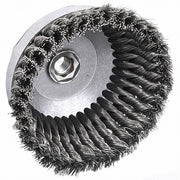 Weiler 93398 Cup Brush Twisted Steel, 5 in Dia, 0.023 in Fill Dia, 5/8" - 11 Arbor - KVM Tools Inc.KV4F714
