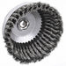 Weiler 93398 Cup Brush Twisted Steel, 5 in Dia, 0.023 in Fill Dia, 5/8" - 11 Arbor - KVM Tools Inc.KV4F714