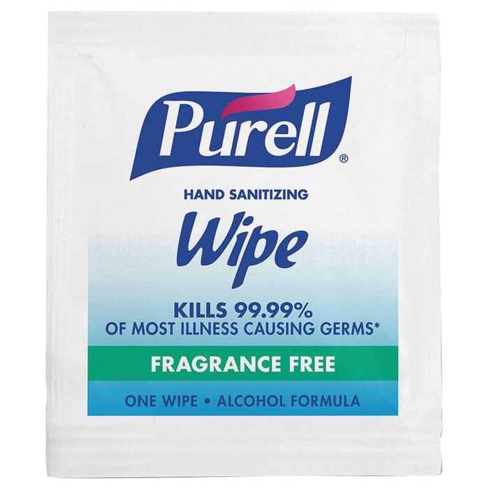Purell 9020-4M Hand Sanitizer Wipes, Packet, 4,000 Wipes per Container, Alcohol, Silicone Free, Purell