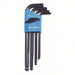 Proto J4996 Hex Key Set Metric, Long, 9 Pieces, Plastic Holder, Black Oxide, 2 Tips, 3 in to 7 3/4 in - KVM Tools Inc.KV1Q808