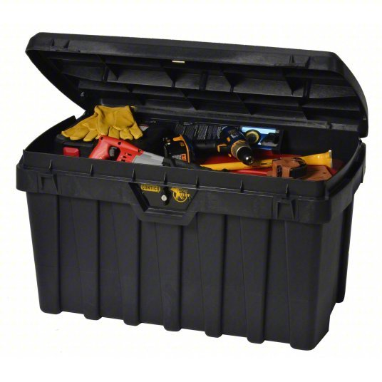 Contico G3725 Tool Box 37 in Overall Wd, 21 in Overall Dp, 20 in Overall Ht, Keyed, Black - KVM Tools Inc.KV1RG71