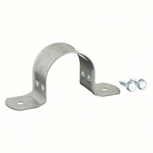 Nvent Caddy 1080125EG Pipe Strap Pre-Galvanized Steel, For 1 1/4 in Pipe, For 1 21/32 in Max OD - KVM Tools Inc.KV1RUW8