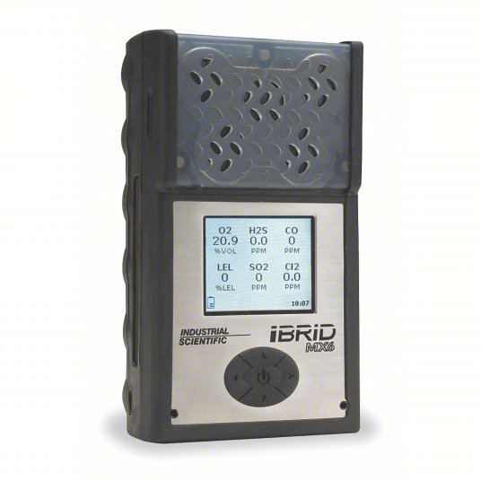 Industrial Scientific MX6-K1230301 Multi-Gas Detector IP64, MX6 iBrid ...