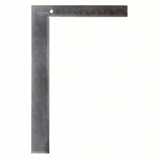 Johnson 430 Carpenter Square 8 in Base Lg, 8 in x 1 in, 12 in x 1 1/2 ...