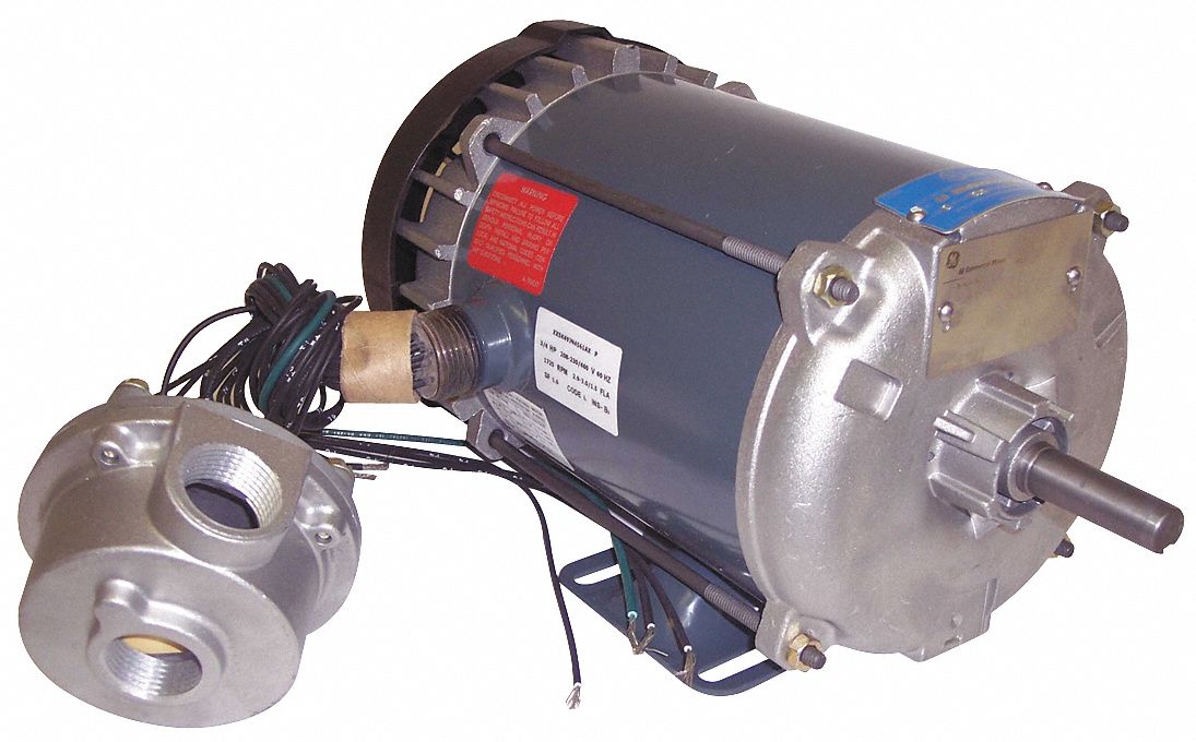 Leeson 056C17G15523 Hazardous Location Motor, 1/2 HP, 1725 RPM, 115/208-230V, Single Phase, Capacitor-Start, TEFC, Frame 56, Class I/II Div I