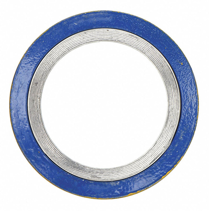 Garlock C000502501 Spiral Wound Flange Gasket, Graphite Filler, 304 Stainless Steel Winding, For 2 1/2 in Pipe