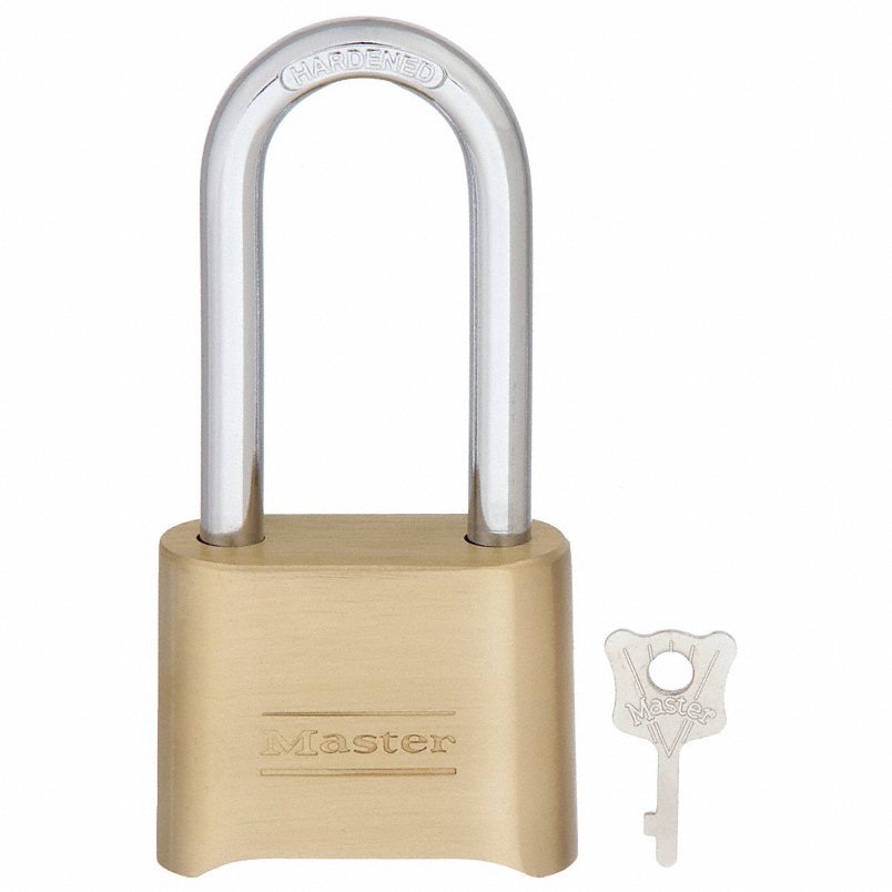 Master Lock 175LH Combination Padlock, Bottom, Brass — KVM Tools Inc.