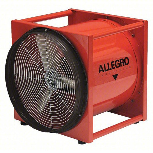 Allegro 9516 Confined Space Fan 115/230 V AC, 16 in Duct Dia, 2 hp Horsepower, Orange, 21 A Current - KVM Tools Inc.KV1UFH2