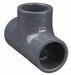 Approved Vendor 801-005 PVC Tee Pipe Fitting, Schedule 80, 1/2 in