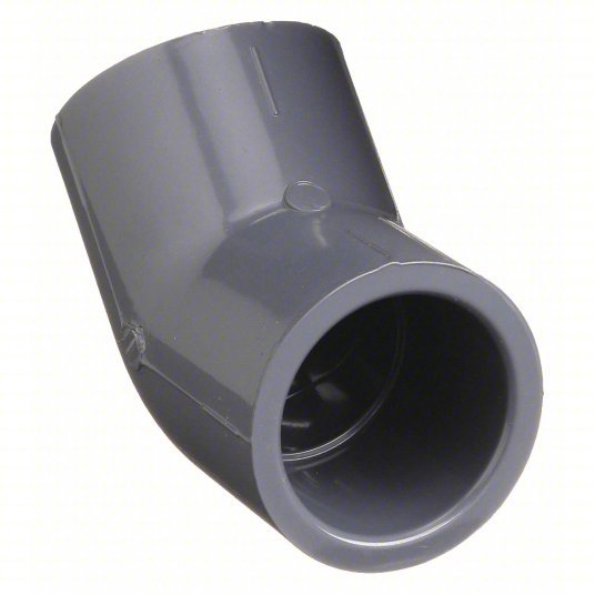 Spears 817 - 015 45° Elbow: 1 1/2 in x 1 1/2 in Fitting Pipe Size, Schedule 80, Female Socket x Female Socket, Gray - KVM Tools Inc.KV6NG33