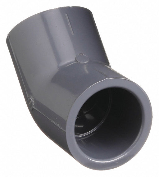 Approved Vendor 817-007 PVC 45-Degree Pipe Elbow, Schedule 80, 3/4 in