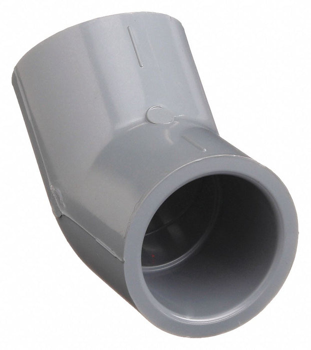 Approved Vendor 9817-005 CPVC 45-Degree Pipe Elbow, Schedule 80, 1/2 in