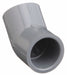 Approved Vendor 9817-005 CPVC 45-Degree Pipe Elbow, Schedule 80, 1/2 in