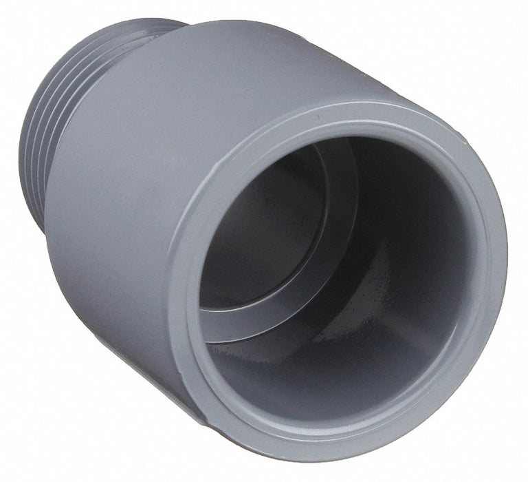 Approved Vendor 9836-005 CPVC Schedule 80 Male Adapter, 1/2 in Socket x 1/2 in MNPT, Gray
