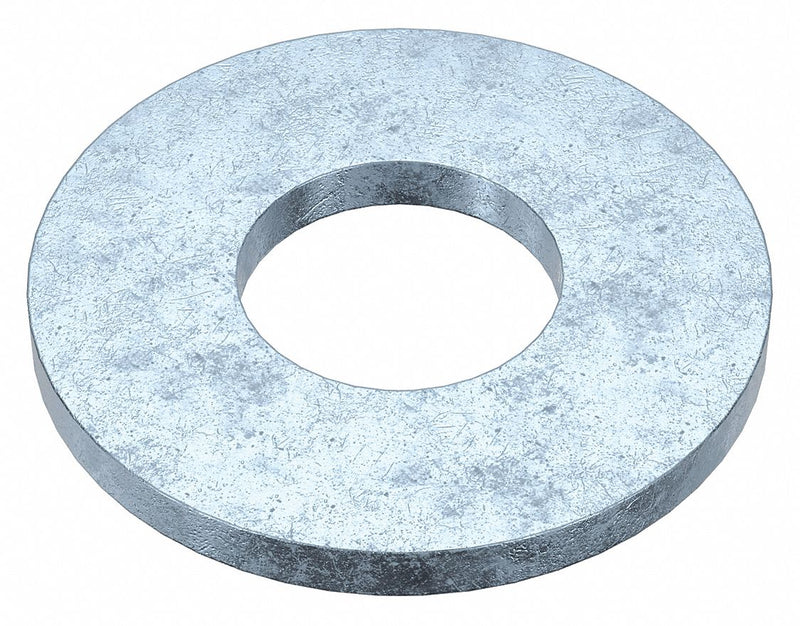 Approved Vendor U38210.018.0100 Large O.D. Oversized Washer, Case Hardened, Zinc Plated, Steel, 3/16 in Screw Sz, 100 PK