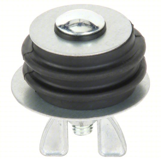 Cherne 271527 Pipe Plug Wing Nut, End of Pipe, For 2 in Pipe, Natural Rubber Plug, 5 oz Test Plug Wt - KVM Tools Inc.KV1VNG5