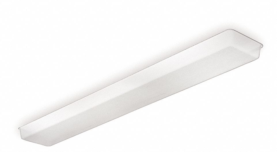 Lithonia Lighting DDM96 Replacement Lens, For 96 in Fixture/DMW Series, 98 in Lg, 7 3/8 in Wd, 3 in Ht, Acrylic