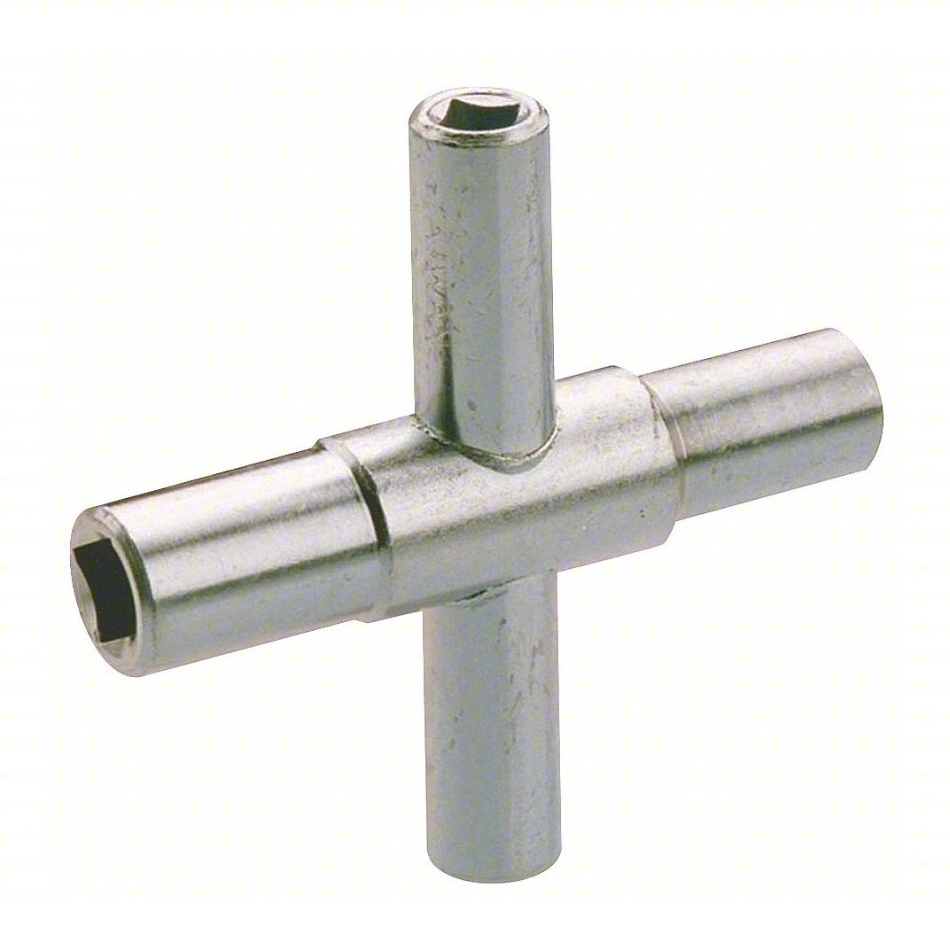 KVM Tools 151-015 T-Shaped Water Key, 1/4 in, 9/32 in, 5/16 in, 11/32 ...