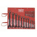 Proto JSCV - 20S Combination Wrench Set Alloy Steel, Black Chrome, 20 Tools, Offset, Reversing, Tool Roll - KVM Tools Inc.KV1WNC1