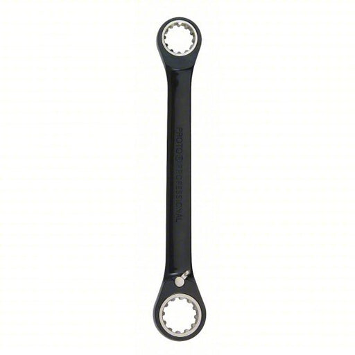 Proto JSBV1618 Box End Wrench Black Chrome, 1/2 in, 9/16 in Head Size, 7 in Overall Lg, Std, Reversing - KVM Tools Inc.KV1XDJ8