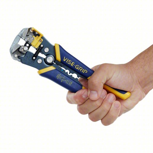 Irwin 2078300 Wire Stripper 24 AWG to 10 AWG, 8 in Overall Lg, Crimp/Cut, Deluxe Cushion Grip, 24 AWG to 10 AWG - KVM Tools Inc.KV1XFZ6