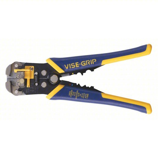 Irwin 2078300 Wire Stripper 24 AWG to 10 AWG, 8 in Overall Lg, Crimp/Cut, Deluxe Cushion Grip, 24 AWG to 10 AWG - KVM Tools Inc.KV1XFZ6