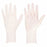 Microflex TQ-601-XL Exam Gloves, Nitrile, Powder Free, White, XL, 100 PK