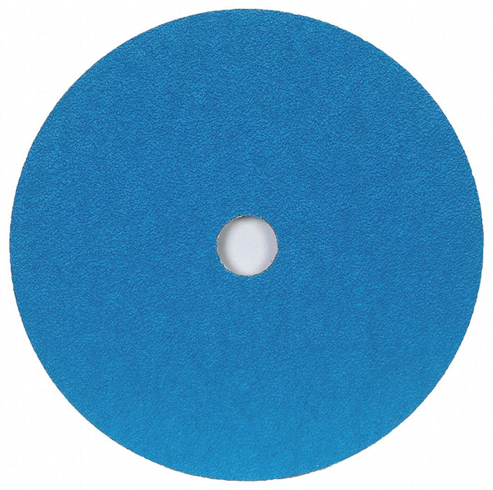Norton 66261138457 Fiber Disc, 4-1/2 in x 7/8 in, Zirconia Alumina, 24 Grit, BlueFire F826, 25 PK