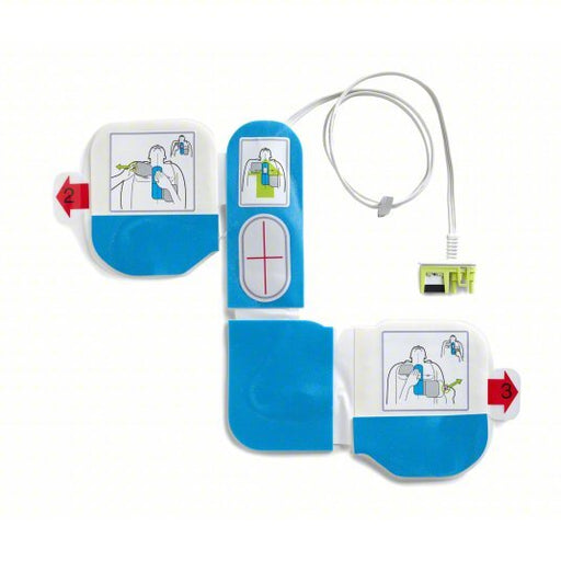 Zoll 8900-0804-01 AED Training Electrode Pad Set For Mfr. No. 8008-0050-01, 1 PR - KVM Tools Inc.KV24T968