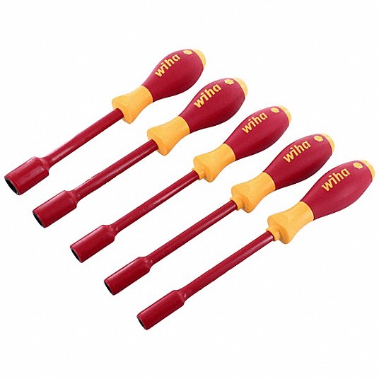 Wiha 32190 Insulated Tool Kit 15 Total Pcs, Drivers and Bits, Tool Case