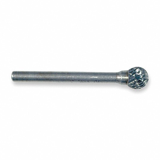 Widia M41332 Carbide Bur Ball, SD - 1L6, Double Cut, 1/4" Head, 1/4" Shank - KVM Tools Inc.KV6KJN1