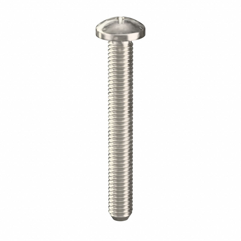 Approved Vendor 1ZE30 Machine Screw, #10-32 Thread Size, 1 1/2 in Lg, Stainless Steel, Plain, Pan, Phillips, 100 PK