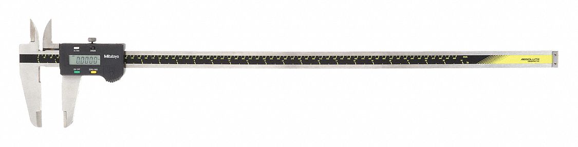 Mitutoyo 500-506-10 Long Range Digital Caliper: 0 in to 24 in /0 mm to 600 mm, Inch/Metric, Cabled