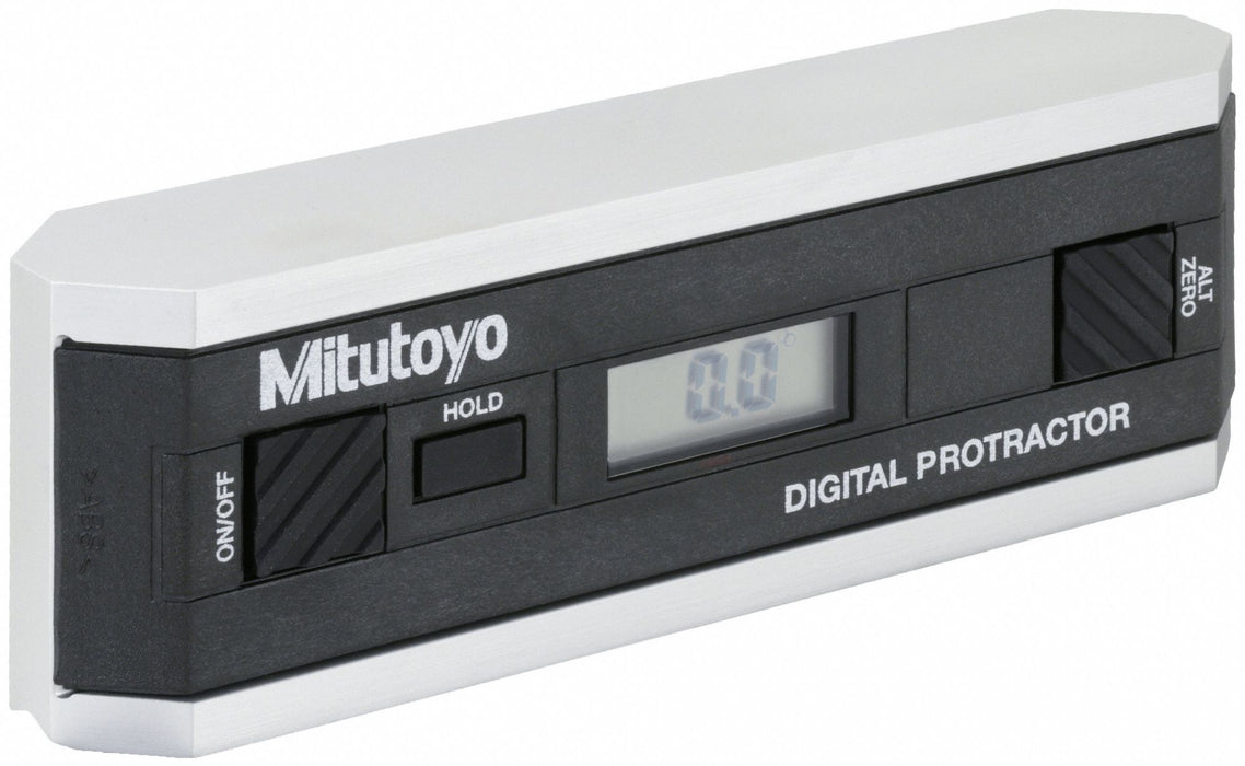 Mitutoyo 950-318 Digital Protractor: -360 to 360, +/-0.05 deg Accuracy, Aluminum, 6 in