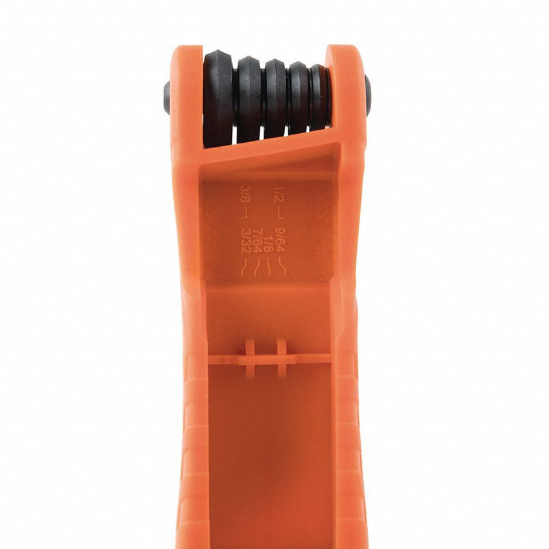 Klein Tools 70550 Folding Hex Key Set, 1 - 5 Pieces, Folding, SAE, Std End, Long, 1 Pieces, Folding Holder