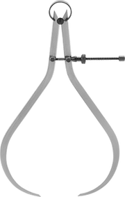 McMaster 2060A62 Fine - Adjust Layout Caliper, Outside, 10" Long Leg - KVM Tools Inc.KV2060A62