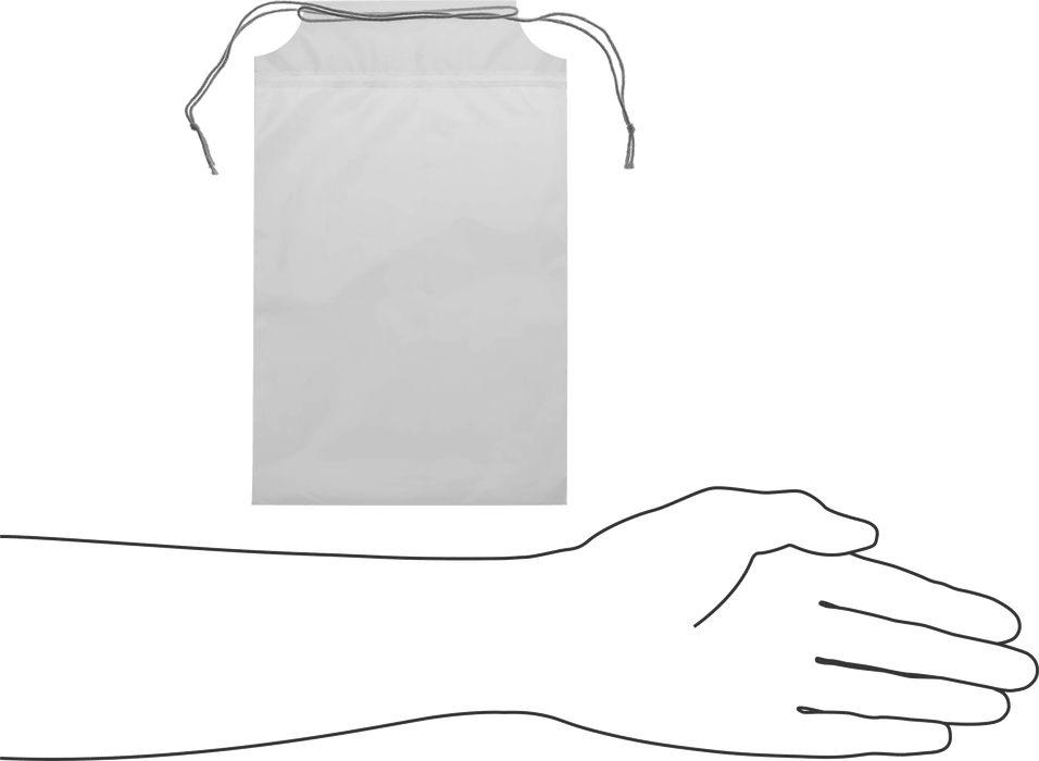 McMaster 20705T3 Polyethylene Drawstring Bags, 5" Wide, 8" High, Pack of 100