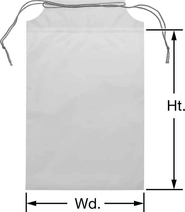 McMaster 20705T3 Polyethylene Drawstring Bags, 5" Wide, 8" High, Pack of 100