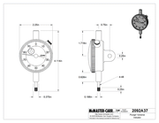 McMaster 2092A37 Plunger Variance Indicator, with Certificate, Continuous Dial, 0-10mm Distance Measured