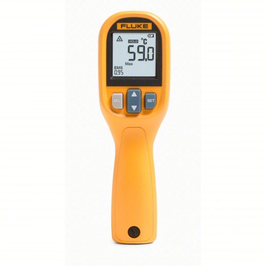 FLUKE - 59 MAX Infrared Thermometer Avg/Difference/Max Temp/Min Temp, Adj @ 0.10 to 1.00, Std - KVM Tools Inc.KV20AZ68