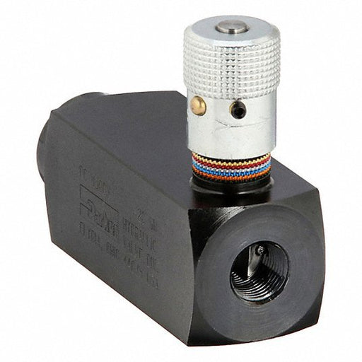 Parker PCM600S Hydraulic Flow Control Valve 6 gpm Max Flow Rate, 3/8 in NPT, 3/8 in NPT, Steel, Control - KVM Tools Inc.KV20JR42