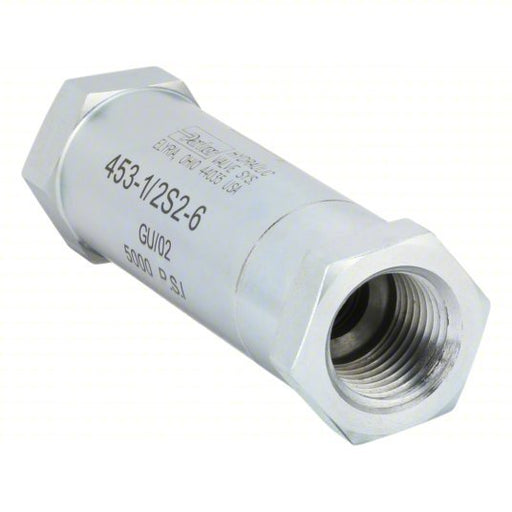Parker 453 - 1/2S2 - 6 Hydraulic Check Valve 5,000 psi, 1/2 in, NPT - KVM Tools Inc.KV20JR51