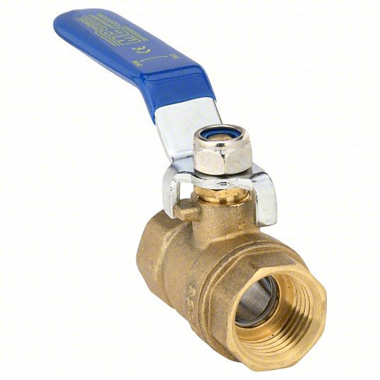 Midwest Control G-F600-100 Manual Two-Way Ball Valve 1 in, Brass, Straight, FNPT x FNPT, Full Port Ball Port 600 PSI CWP, 150 PSI WSP